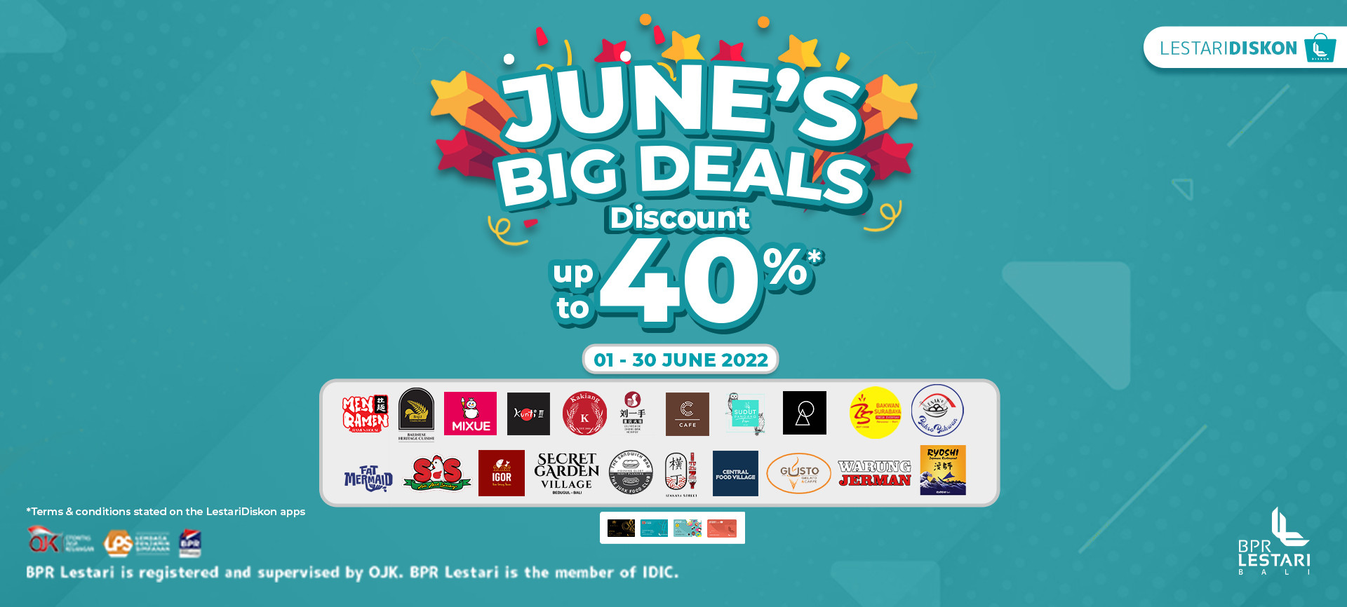 June's Big Deals: Diskon Hingga 40% dengan LestariDiskon E-Card Hadir Kembali