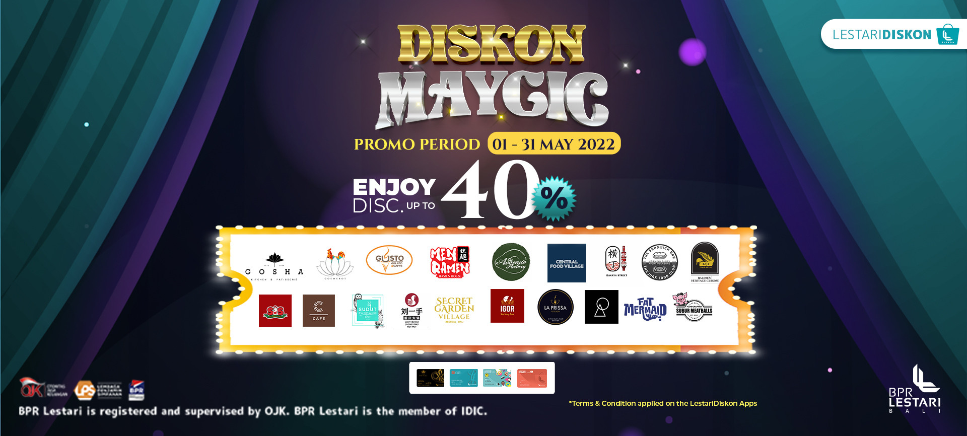 Hanya Bulan Mei, Diskon hingga 40% dengan LestariDiskon e-Card